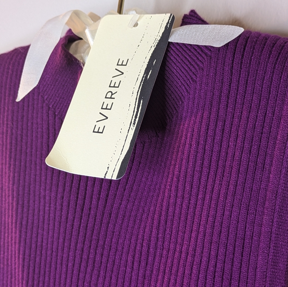 Michael stars small plum knit top - Picture 3 of 5